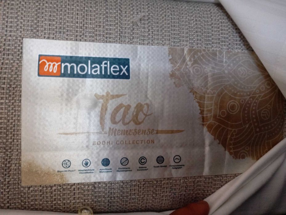 Colchão MOLAFLEX Bodhi Tao Memosense 140×190 + Estrado Branco