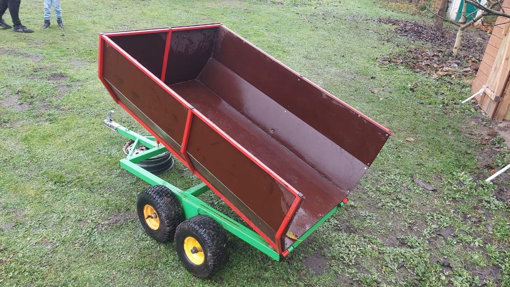 Traktorek kosiarka  quad przyczepka   w bdb stanie profesjonalna wywro