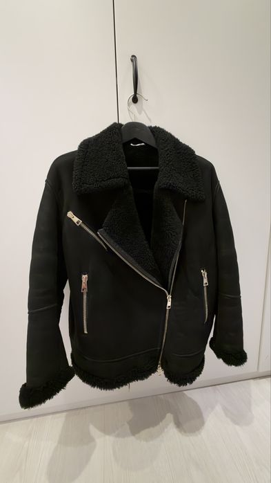 Брендовая итальянская дубленка авиатор