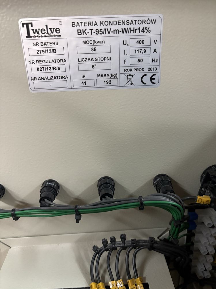 Kompensator, bateria kondensatorów, 85kvar