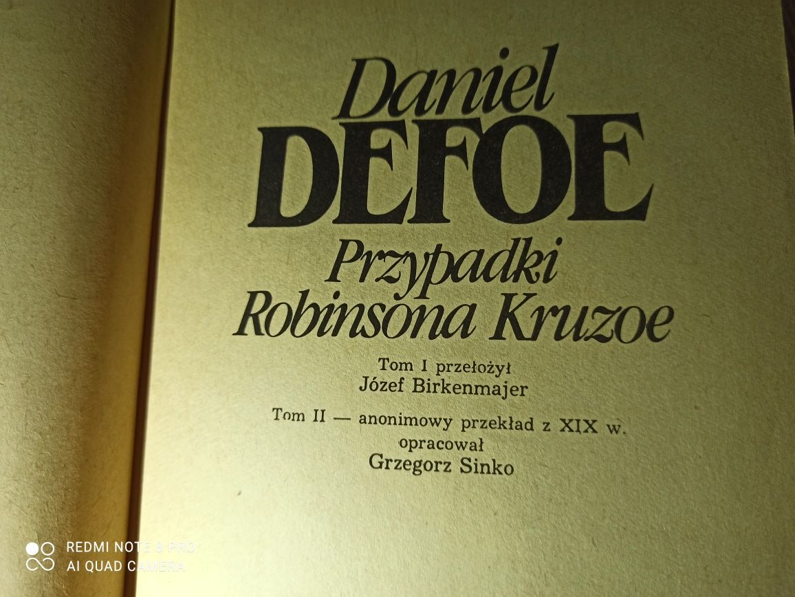 Daniel Defoe Przypadki Robinsona Crusoe