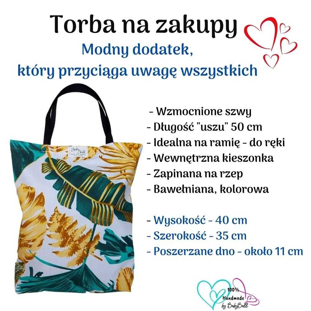 Torba na zakupy bawełniana siatka Stylowa, ekologiczna, praktyczna!
