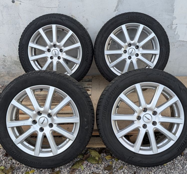 4x Koła Zimowe 5x112 R17 ET40 otwór 57.1 Opony 215/55 rok 22/21