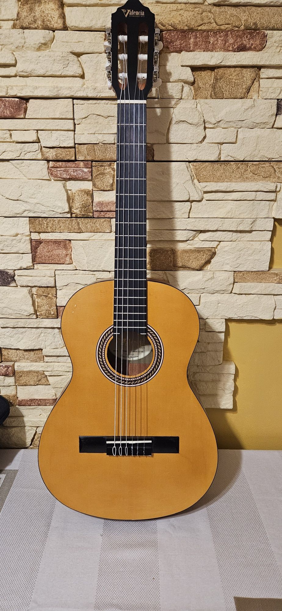 Gitara z pokrowcem.