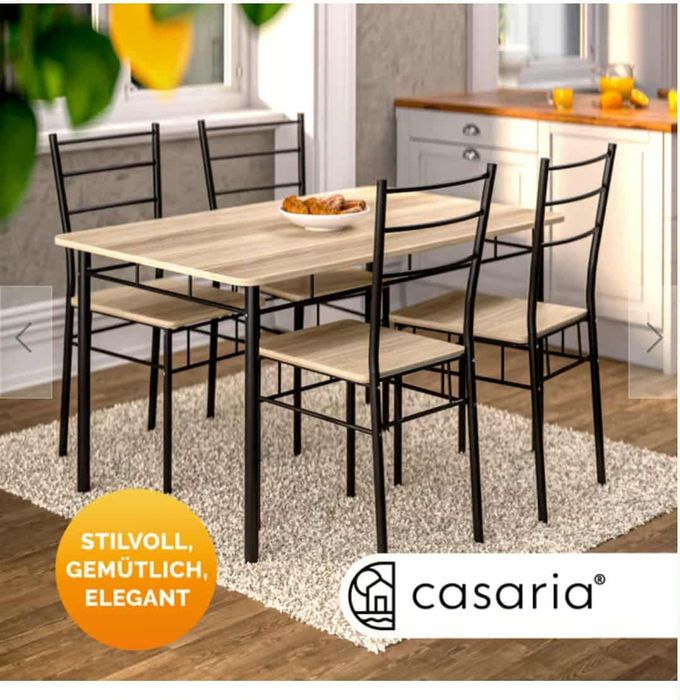 Nowy stół z krzesłami zestaw do kuchni jadalni stół 4krzesla