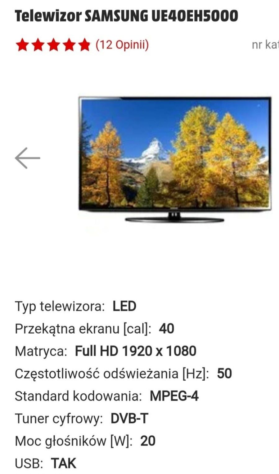 Telewizor Samsung Led 40cale