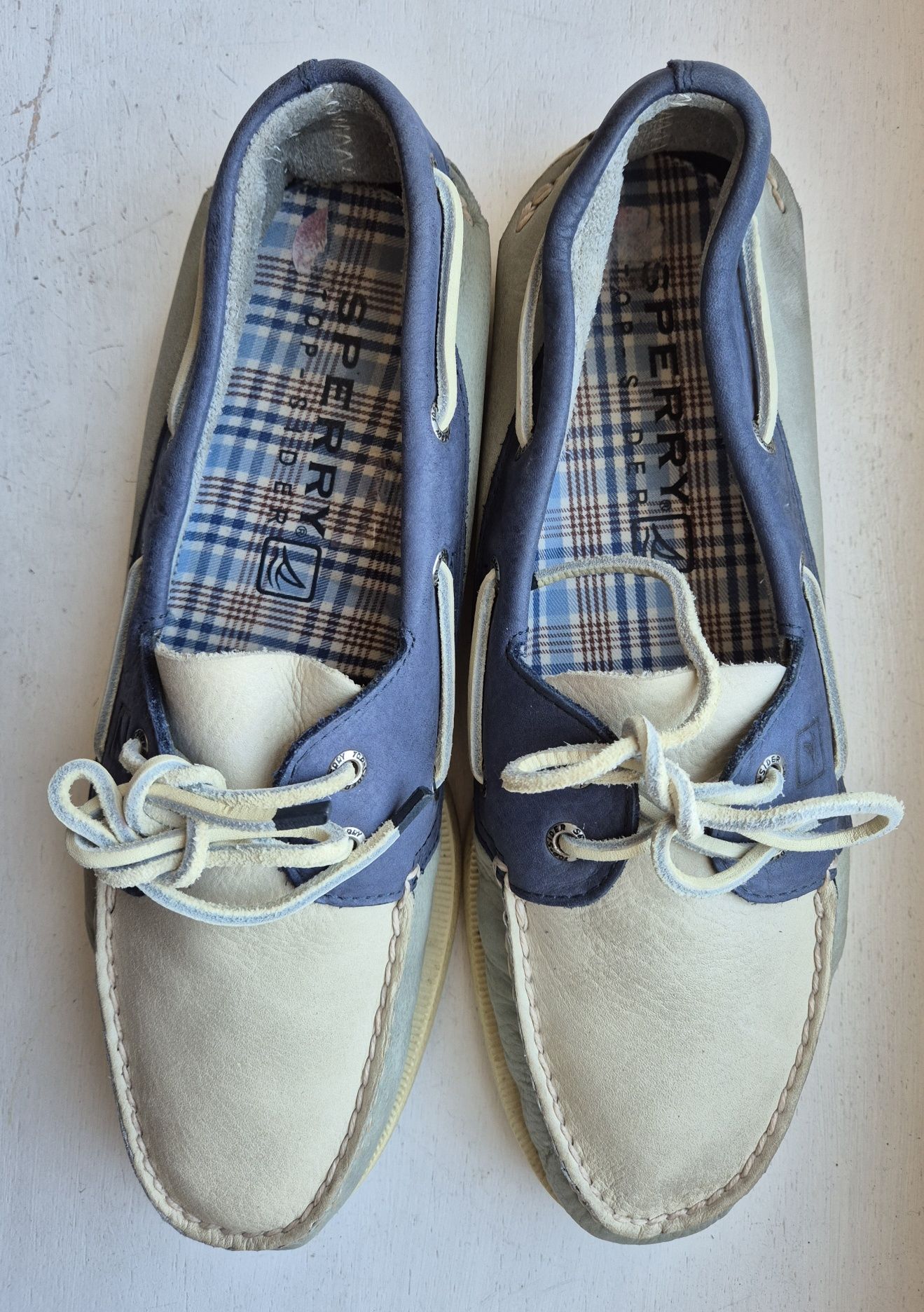 SPERRY TOP-SIDER roz. 12 46 skóra naturalna mokasyny żeglarskie