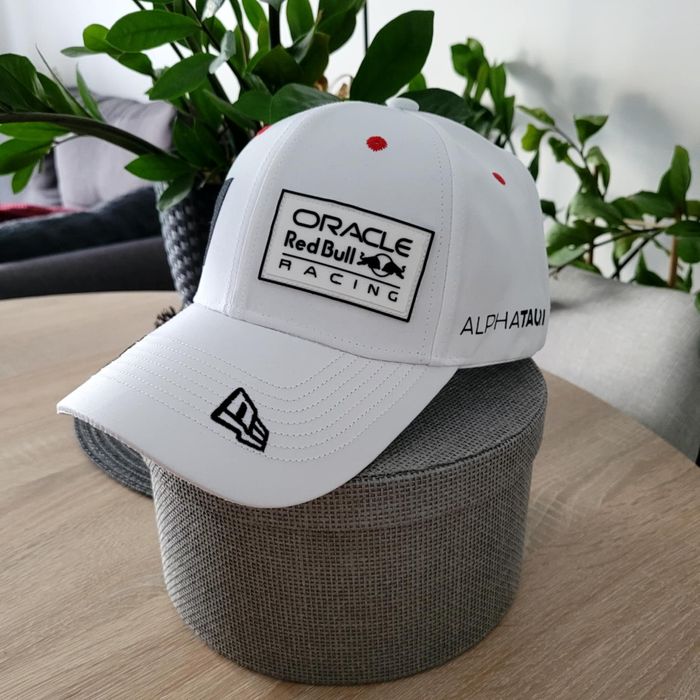 Czapka z daszkiem biała unisex Oracle Red Bull Racing F1 Alpha Tauri