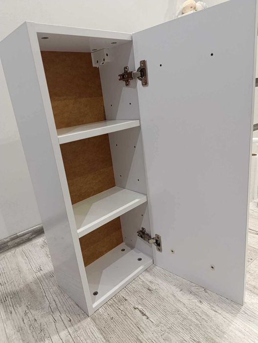 Szafka łazienkowa wisząca, biały połysk, jak NOWA !!!