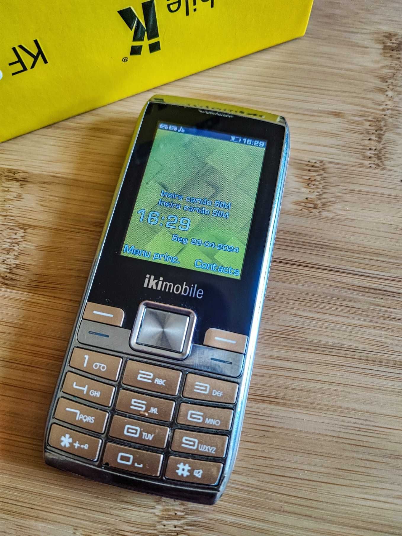 Telemóvel ikimobile KF 2.4 (Dual SIM) Gold/Silver