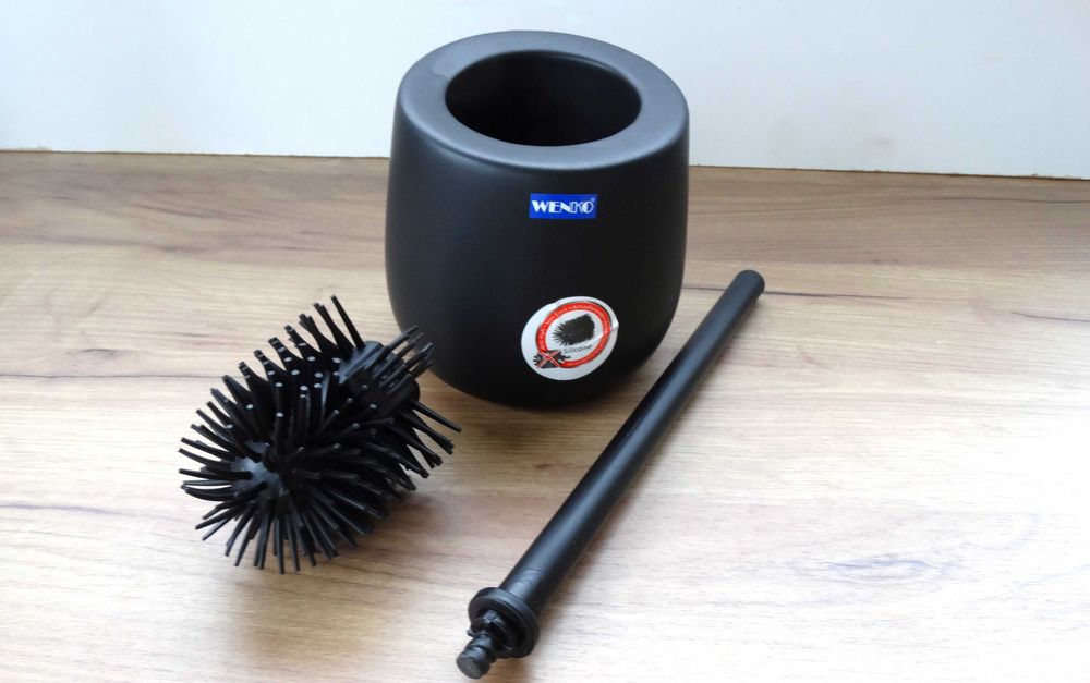 SZCZOTKA WC czarny mat silikonowa badi WENKO