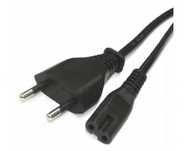 2x Kabel zasilający typu ósemka do zasilacza, radia, tv 1,8-2m NOWA