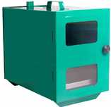 Piekarnik Elektryczny Opiekacz Piecyk Podwójny 1200W Zielony