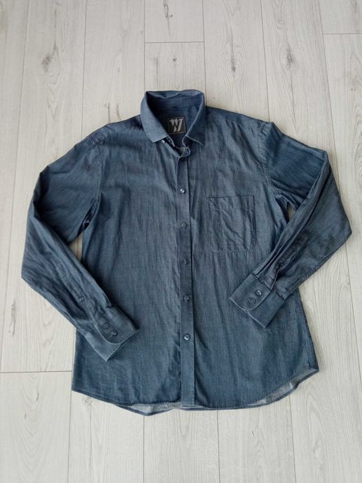 M, Wólczanka, koszula męska, kolor jeansu