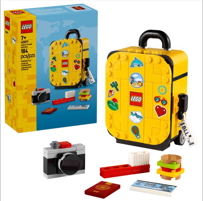 Конструктор LEGO Yellow Travel Suitcase, желтый чемодан (Лего)
