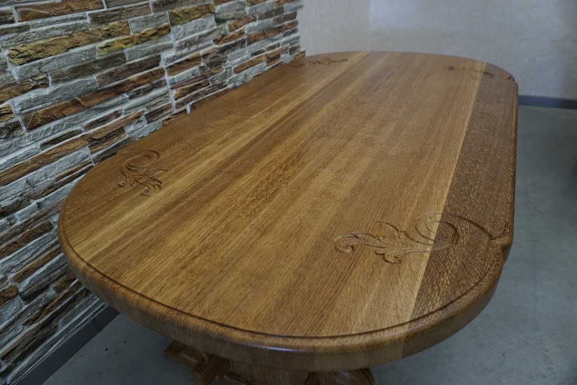 Ława ekstra Lity Dąb Gruba Stabilna Masywna szer. 140x78x60    (l-192)