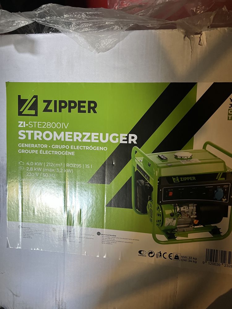 Продаю генератор Zipper ste 2800iv !