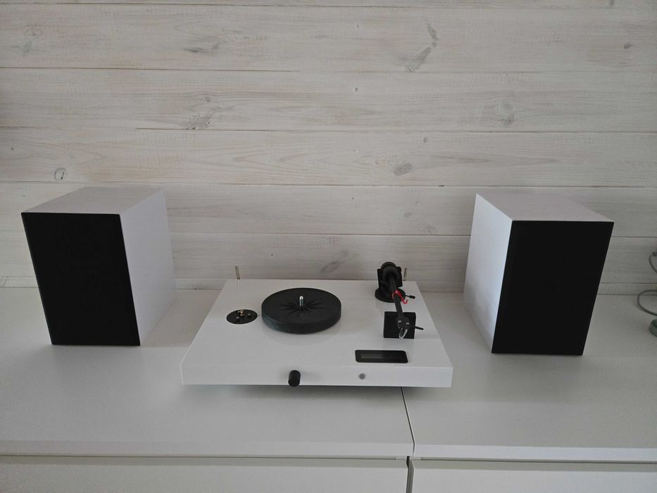 Pro-Ject JUKEBOX E1 SET HIFI Biały Gramofon + głośniki - nowy