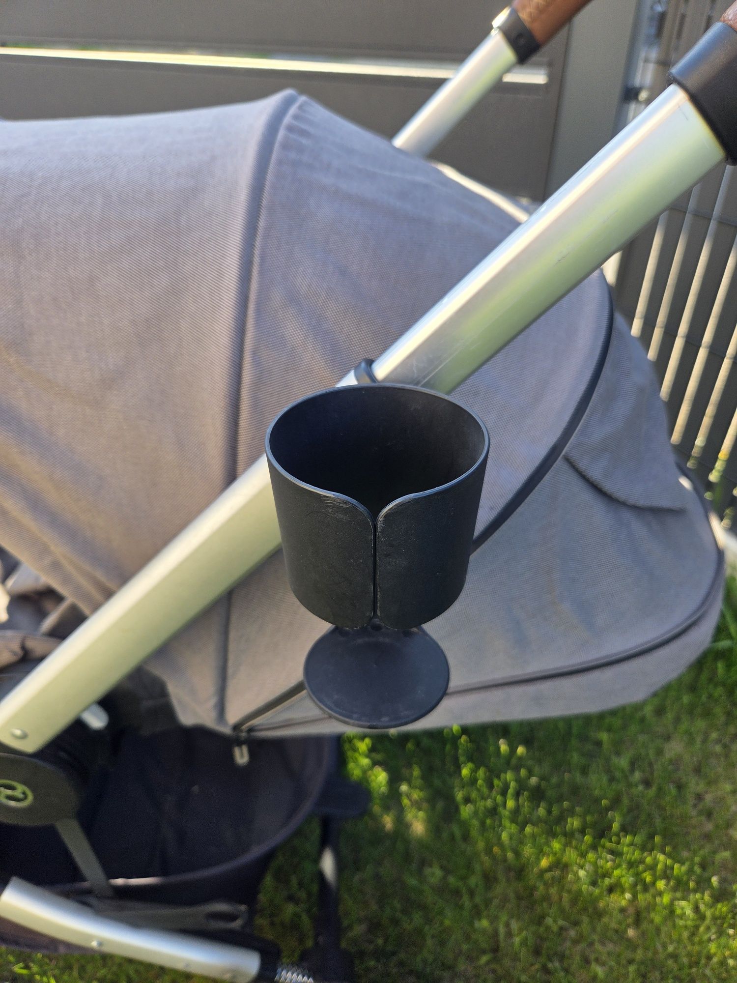 Wózek spacerówka gondola 2w1 cybex balios s lux szary + uchwyt na kube