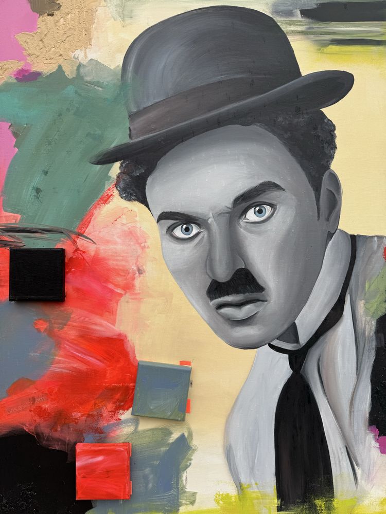 Pintura Charlot - Charlie Chaplin