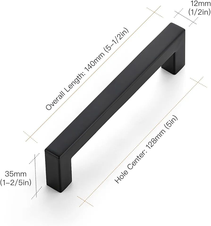 Metalowe uchwyty do szafek 5szt K 462