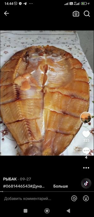 Вилково,Судак вяленый, копченый и другая рыба