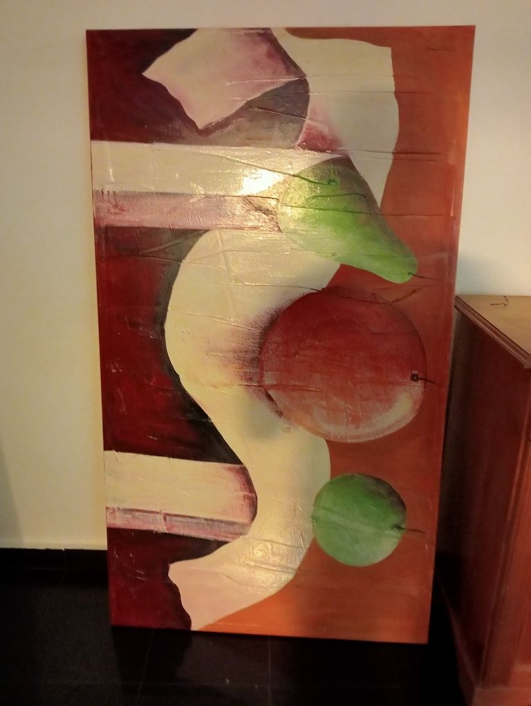 Quadro Decorativo — Pintura Moderna em Tela