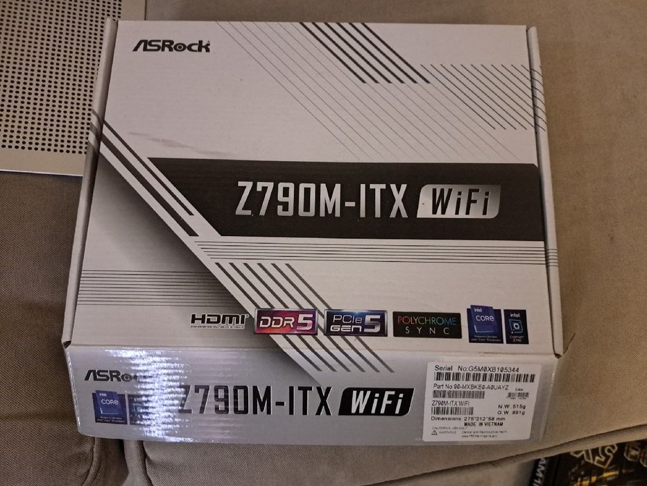 Asrock Z790M-itx wifi, gwarancja pl, s1700