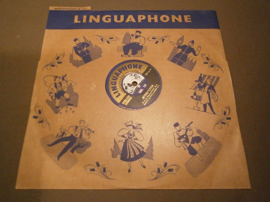 Linguaphone English Course VINTAGE-Redução de preço