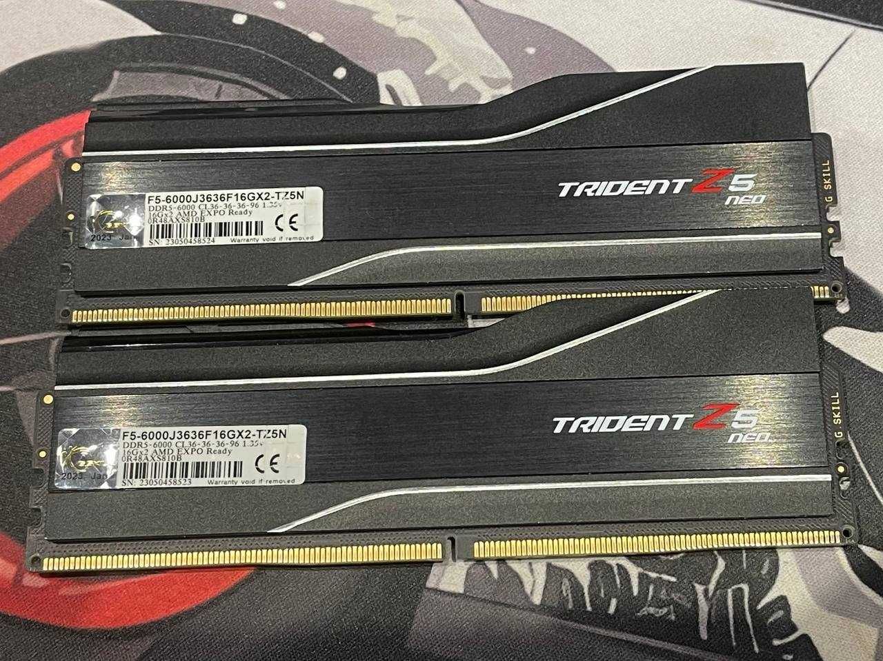 Оперативна памʼять DDR5 G.Skill 32gb 2x 16gb 6000mhz CL36 Hunix M-die