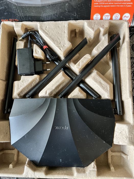 Маршрутизатор Tenda RX2 Pro WiFi6 / AX1500 / 1 Гбит/с