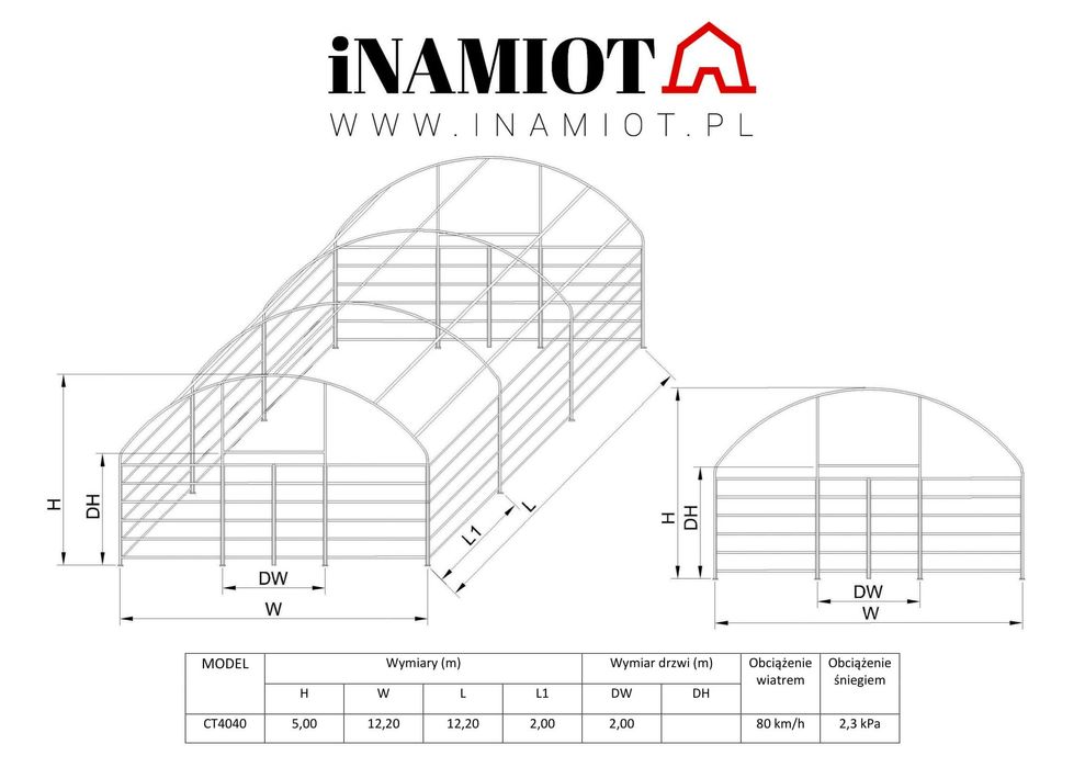 Zagroda namiot dla zwierząt hala kojec 12x12 ocynkowane NOWE