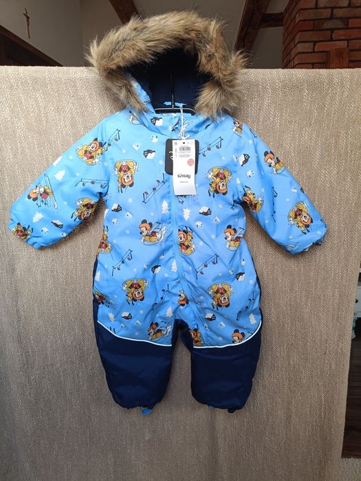 Nowy kombinezon zimowy chłopiecy Mickey Mouse, rozmiar 80/86cm