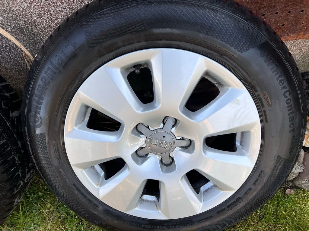 5x112 alufelgi koła audi 16" 225/60 Continental WinterContact 2020r