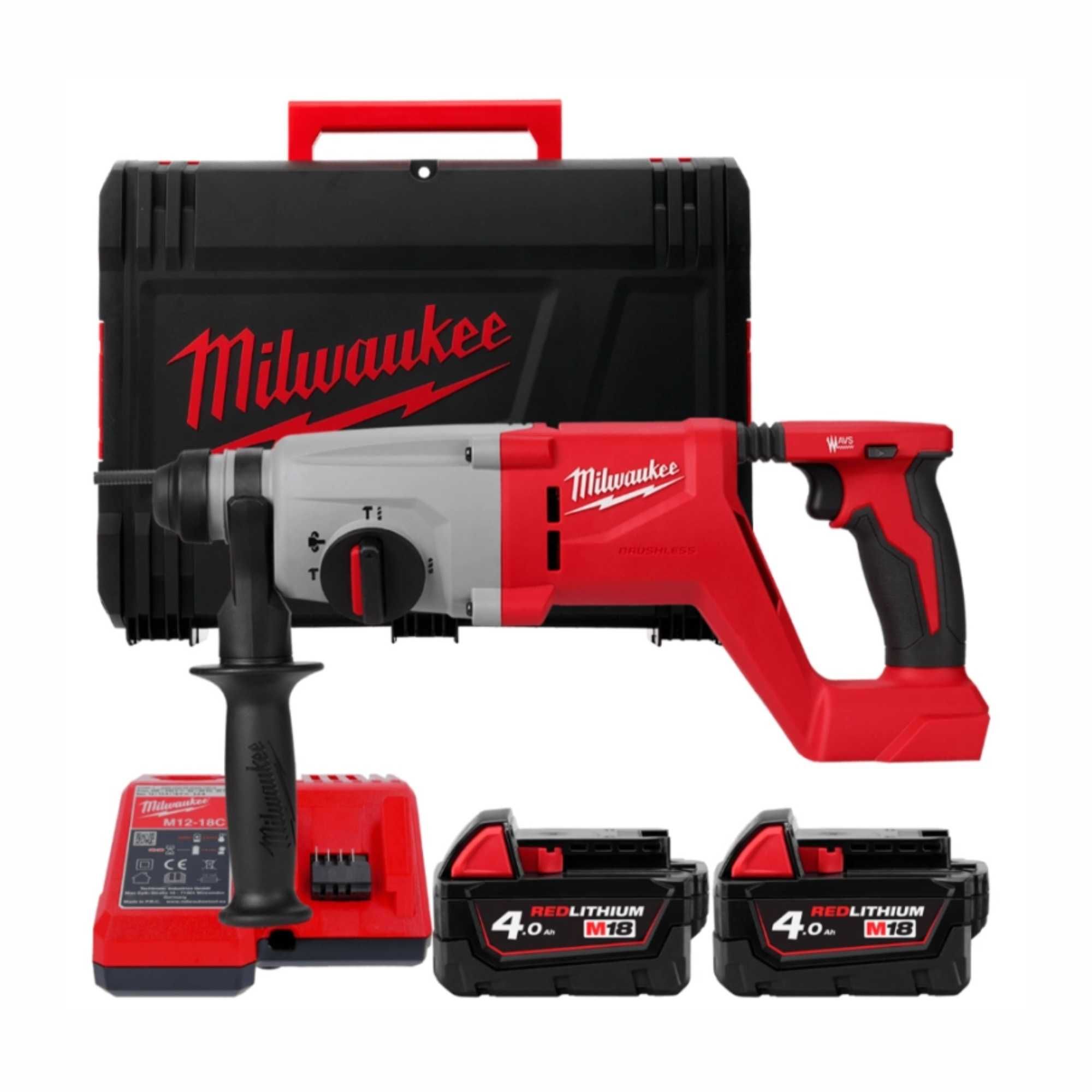 Перфоратор акумуляторний Milwaukee M18 BLHACD26-402X, 2,6Дж, SDS-PLUS