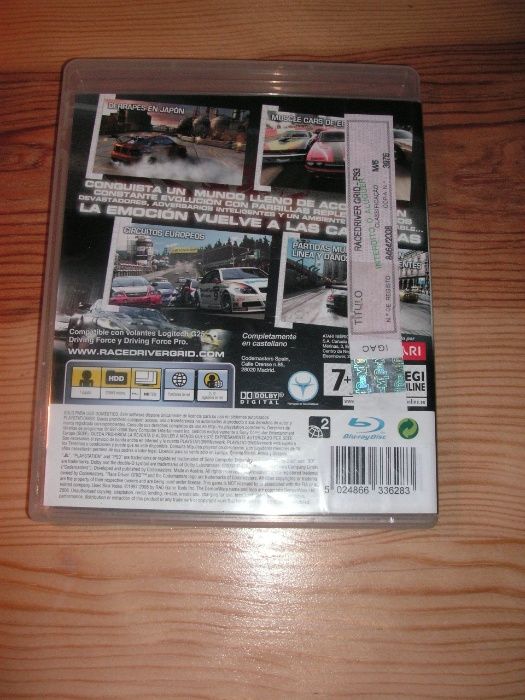 Jogo Playstation 3 PS3 - Race Driver Grid