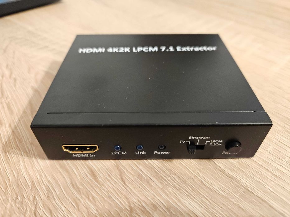 HDMI 4K2K LPCM 7.1 Ekstraktor Speaka HM-CV033K Konwerter audio