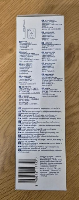 Szczoteczka magnetyczna ORAL-B iO White Clean