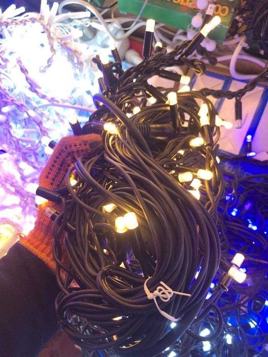 Вулична бахрома уличная IP 44 Гірлянда LED Каучук 2х MODEL_27P + Flash