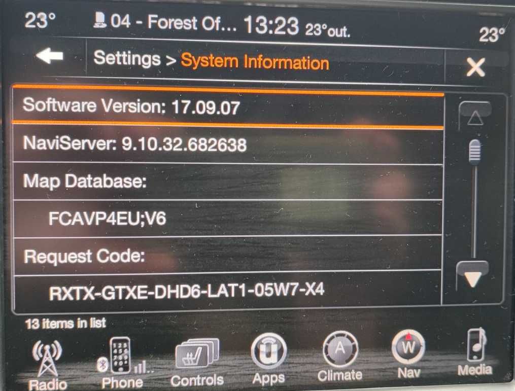Konwersja Jeep Chrysler Dodge USA EU Uconnect polskie menu 2-kluczyk