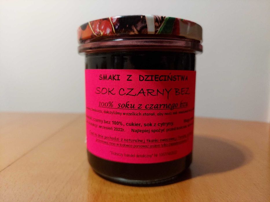 Sok czarny bez domowy