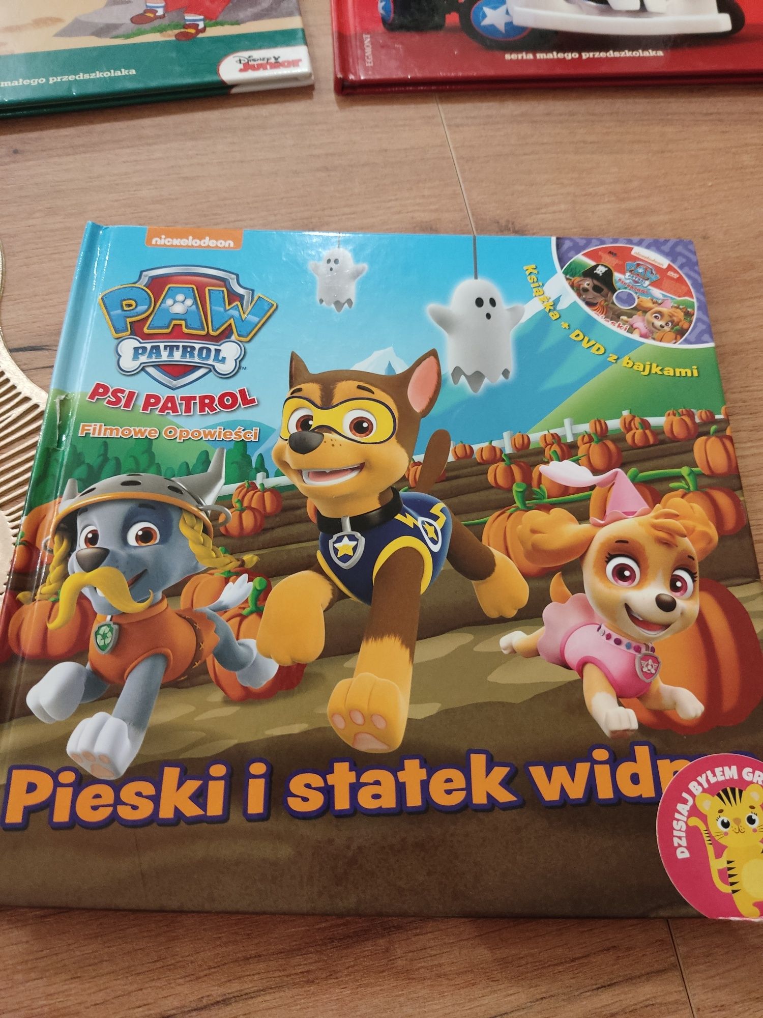 Książeczki dla przedszkolaka plus DVD 7 sztuk cena za całość!