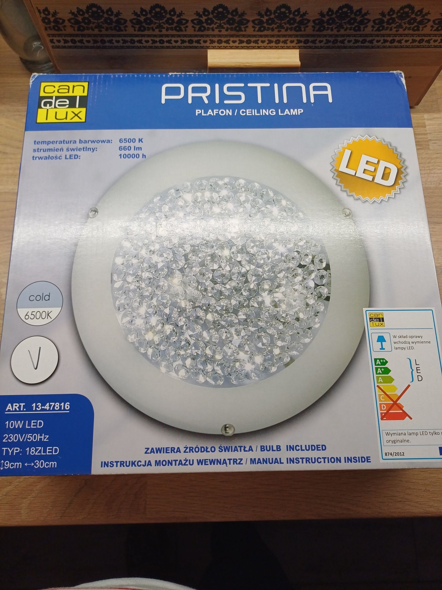 Plafon sufitowy led kryształki.