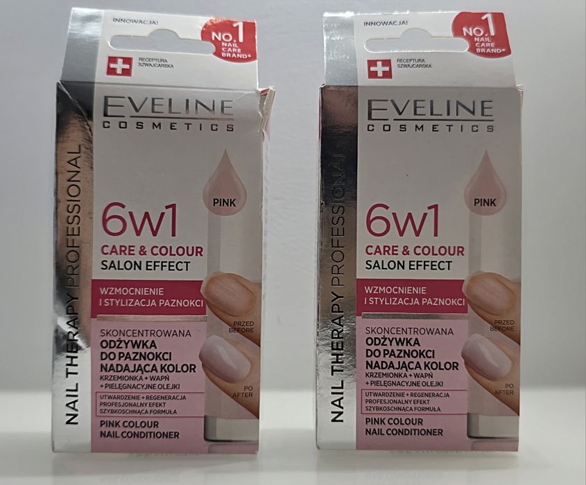 Eveline odżywka do paznokci nadająca kolor 6w1 Pink 5ml