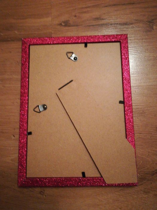 Różowa i miętowa ramka