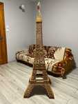 Ręcznie wykonany drewniany model wieży Eiffel'a 1,5m wysokości!