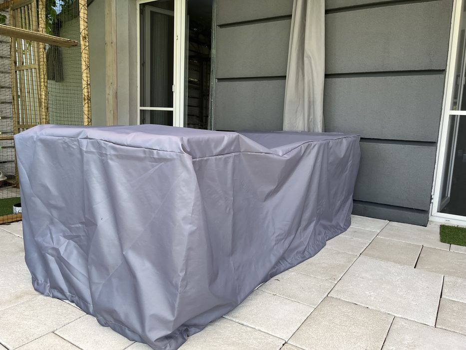 KORFU XXL  CUBE styl zestaw technorattan brąz meble ogrodowe