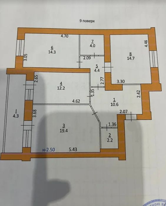 Продаж 3к квартири 86.1 кв. м на вул. Гайова