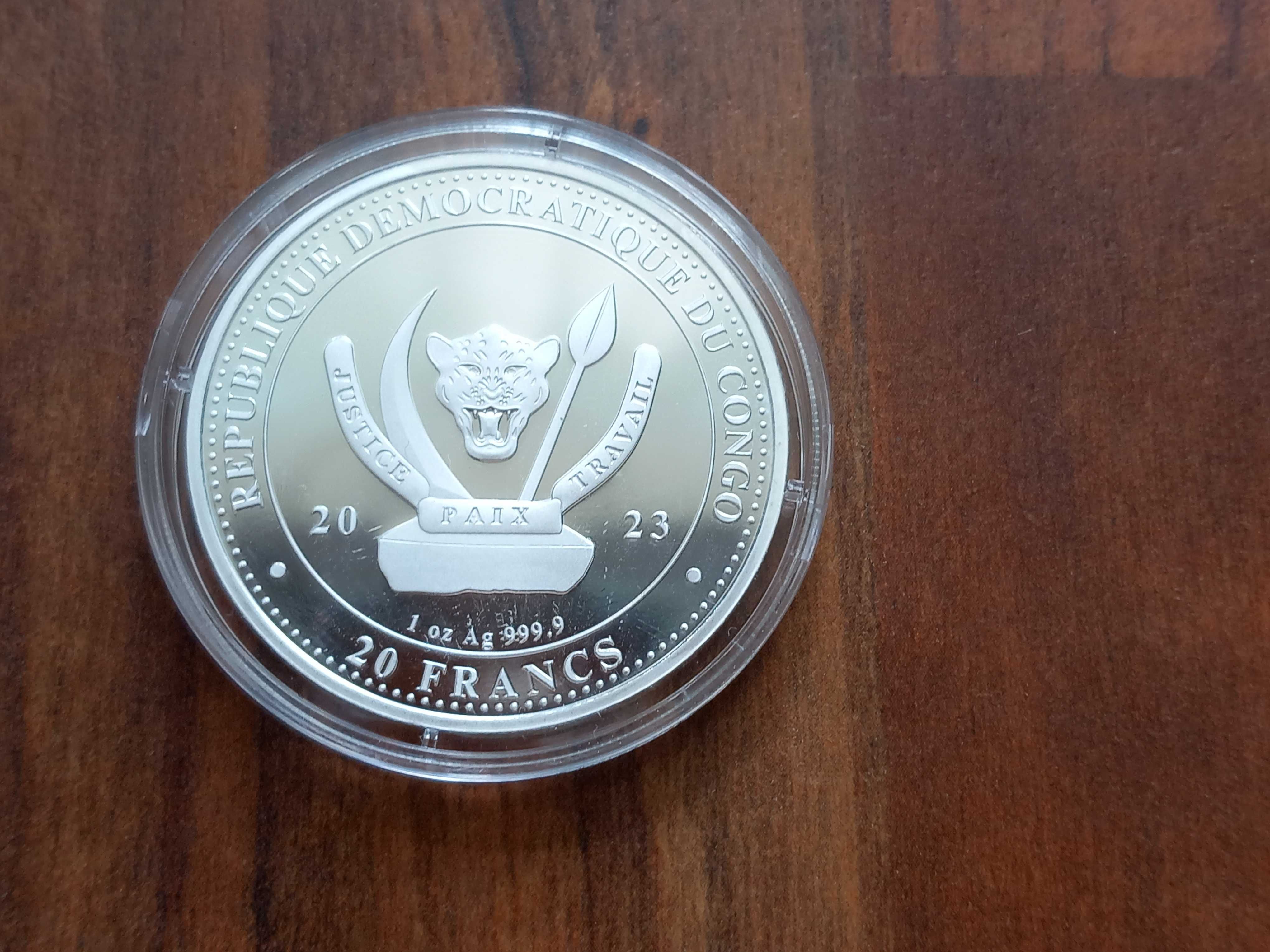 Moeda 20 Francos "Raia" 2023 Congo