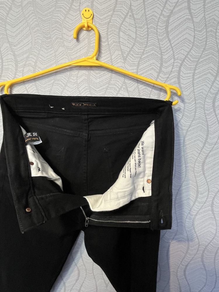 Nudie Jeans Monoblack оригінальні чоловічі джинси